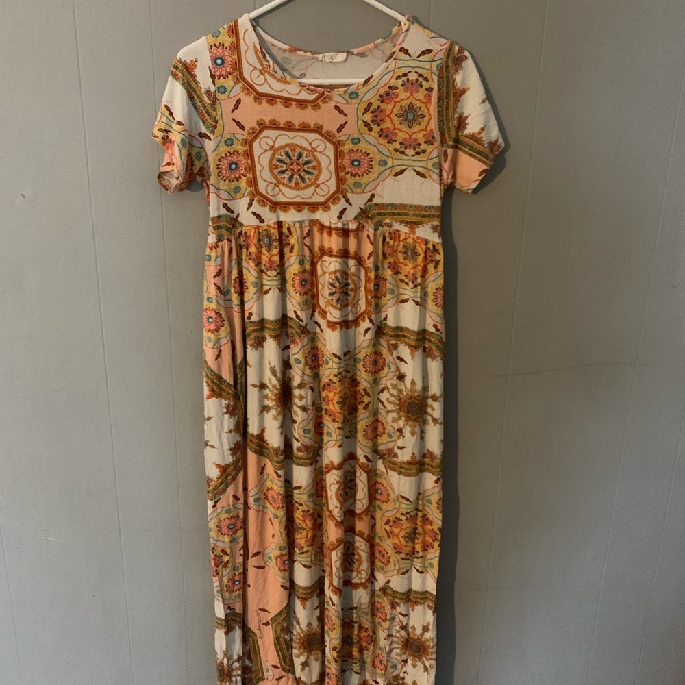 Bohemian Floral Maxi Dress